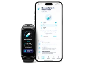 Recordatorio de medicación Geros en reloj y app